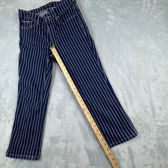 Nautica‎ Jeans Womens Blue White Pink Pinstripe Striped Denim Pants Size 8 - Picture 7 of 16